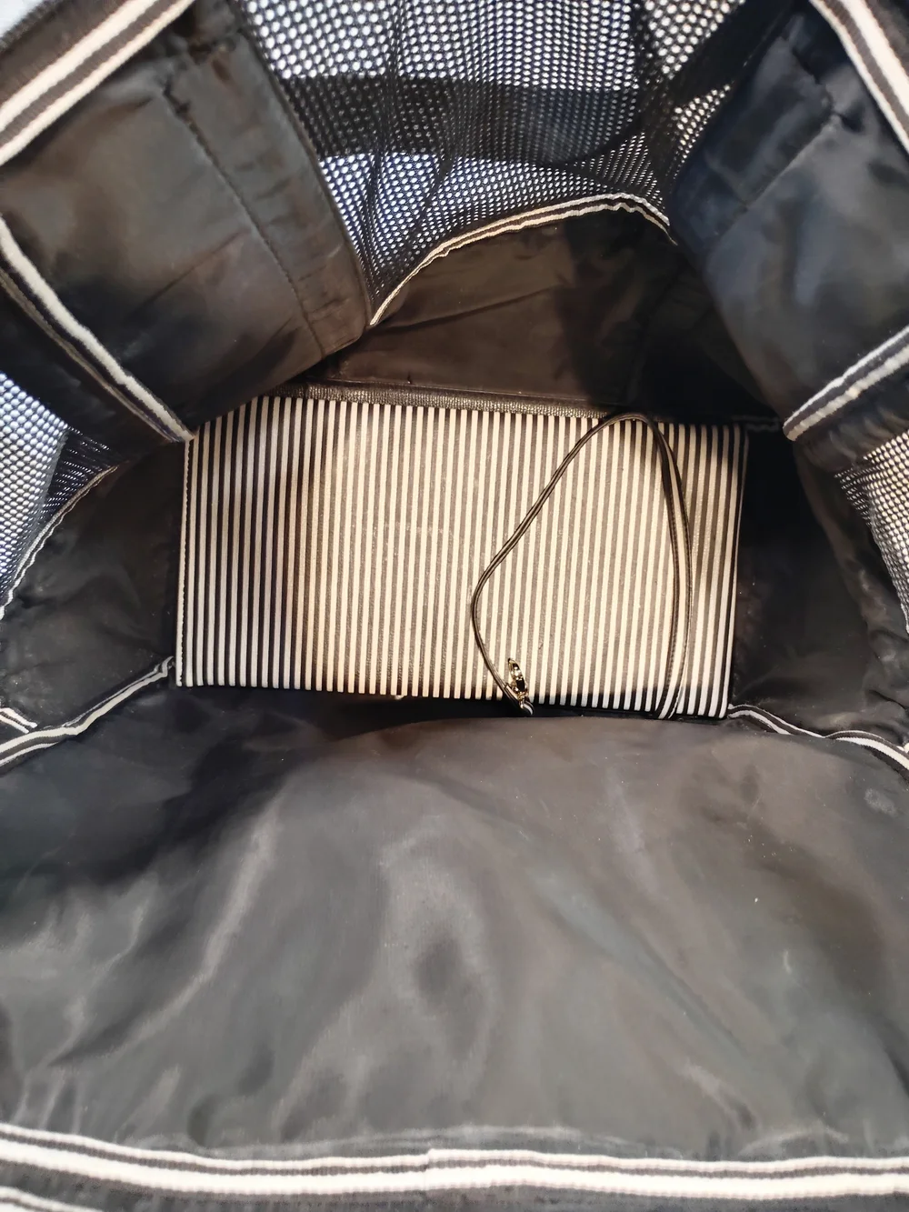 Henri Bendel Pet Carrier Backpack with Top Handles And Front Zip Pocket